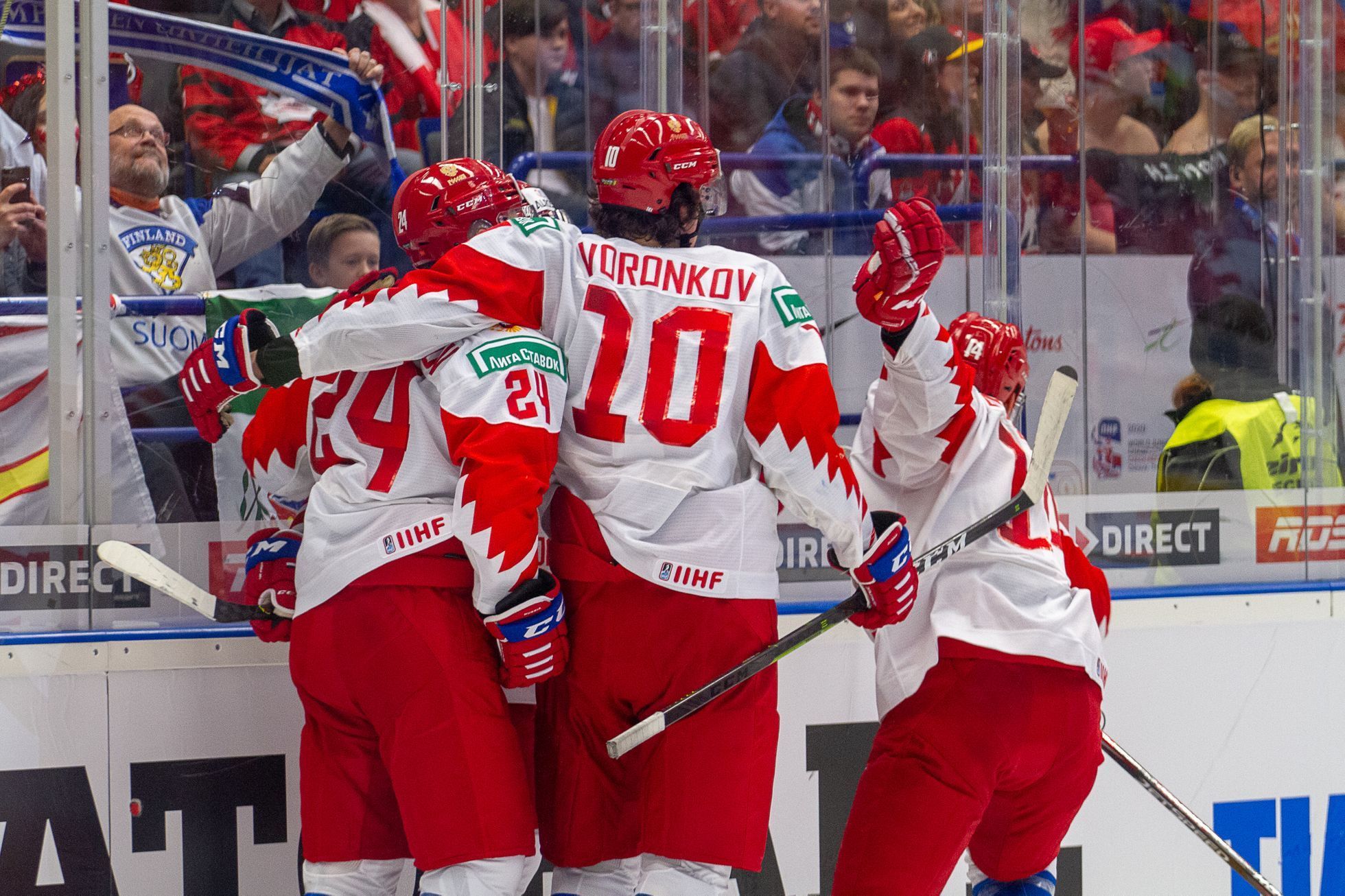 Hokejové MS juniorů 2020 v Ostravě, finále Kanada - Rusko: Radost ruských hokejistů
