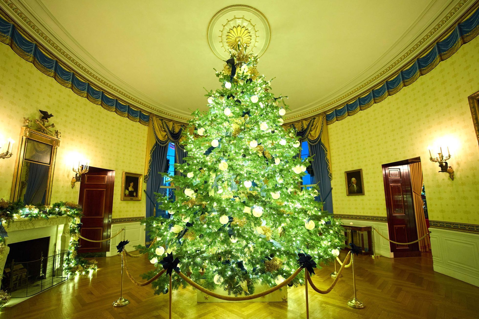 USA, Washington, Bílý dům, vánoce, výzdoba, Melanie, Donald Trump