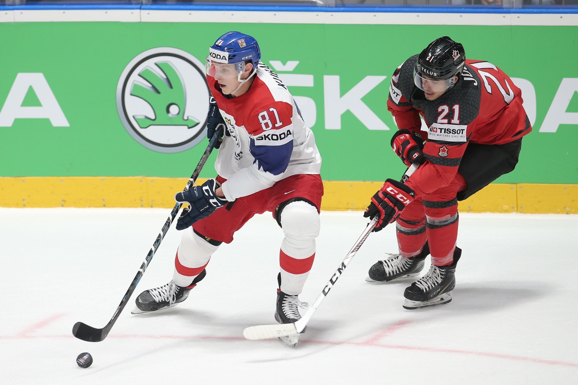 Semifinále MS v hokeji 2019, Česko - Kanada (Kubalík, Mathieu)