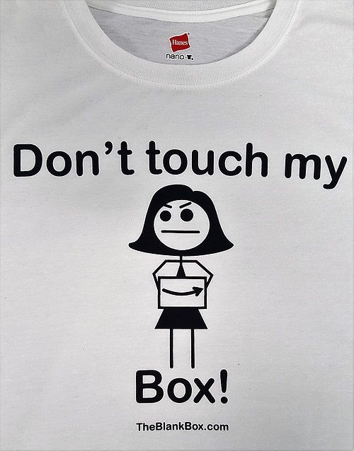 Tričko "Nesahej na můj balíček".