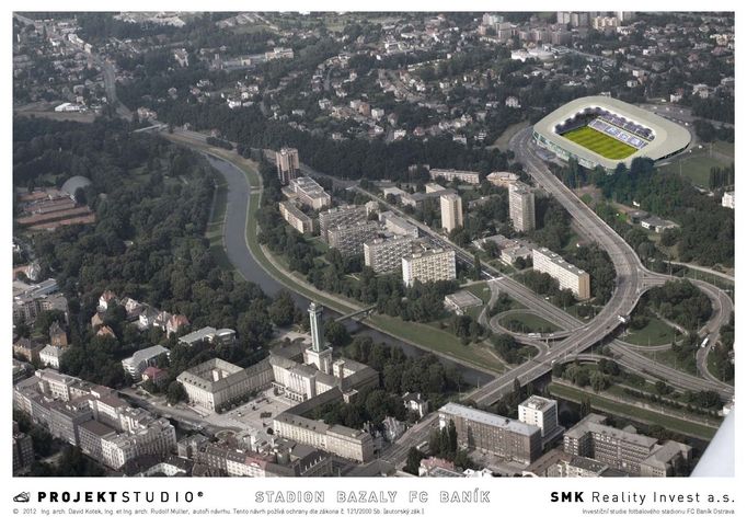 Celý stadion formovali architekti tak, aby výhled na Moravskoslezskou metropoli byl fascinujícím pozadím pro drama utkání, her a pořádání akcí.