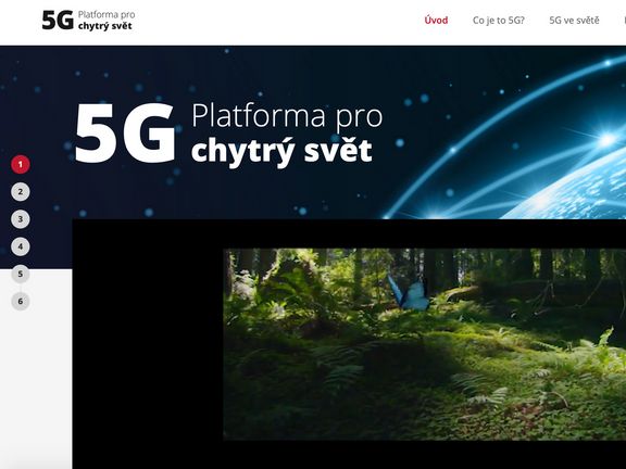 Web 5gvcesku.cz placený společností Huawei