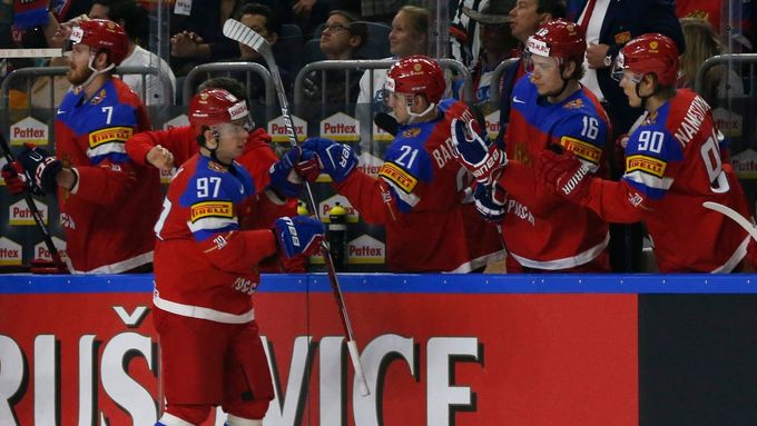Ruská hokejová radost - ilustrační foto.