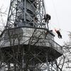 Hasičské cvičení Staroměstská radnice, orloj, Petřín, hasiči, požární cvičení, hasičský záchranný sbor, požár, evakuace