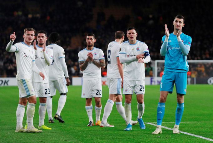 Soccer Football - Europa League - Group L - Wolverhampton Wanderers v Slovan Bratislava - Molineux Stadium, Wolverhampton, Britain - November 7, 2019  Slovan Bratislava's