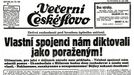 Výročí osmdesáti let od uzavření Mnichovské dohody, která na sklonku září roku 1938 zpečetila osud předválečného Československa.