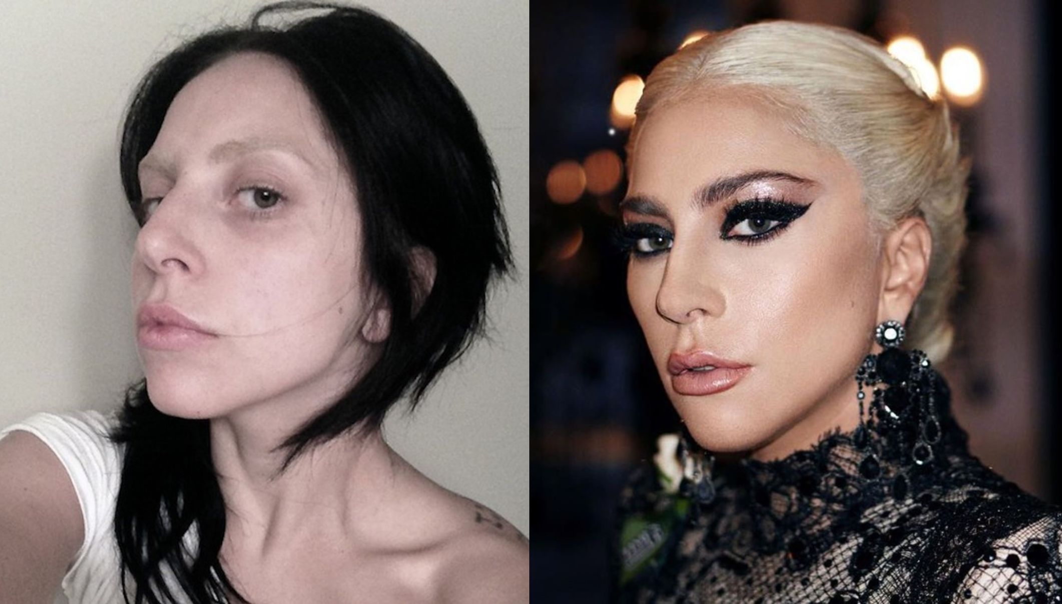 Celebrity bez makeupu, žena