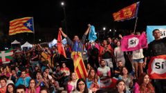 Katalánsko oslavy po referendu