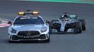 Lewis Hamilton za safety car