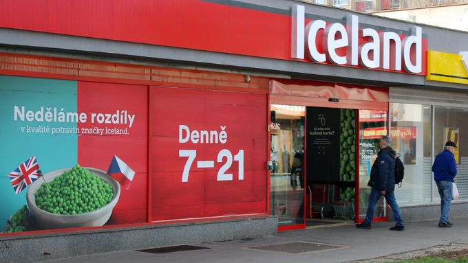 Prodejna britského řetězce Iceland v Česku
