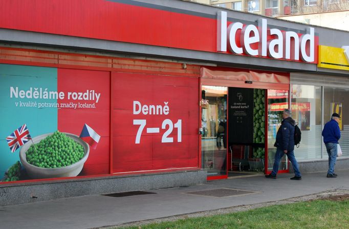 Prodejna britského řetězce Iceland v Česku