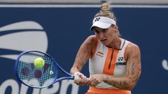 Markéta Vondroušová v zápase 3. kola US Open s Jasmine Paoliniovou