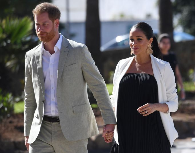 Vévodkyně Meghan a princ Harry v Maroku