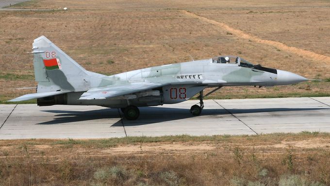 Stíhačka MiG-29 běloruského letectva.