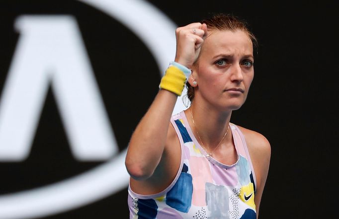 Petra Kvitová ve druhém kole Australian Open.