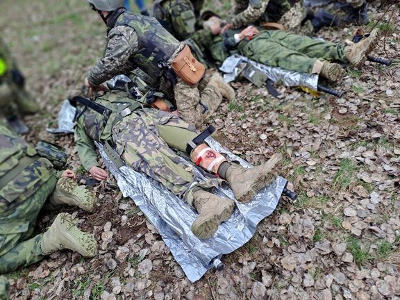 Výcvik ukrajinských vojáků na Libavé, ilustrační foto.