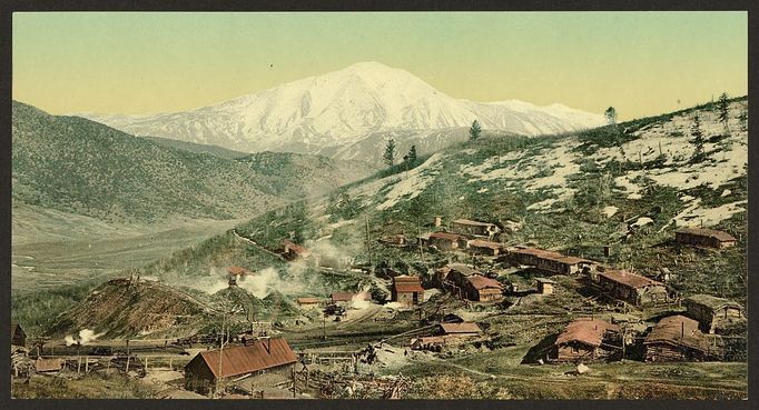 Historické fotky, fotochrom. Colorado krátce po odeznění zlaté horečky 1890-1905.