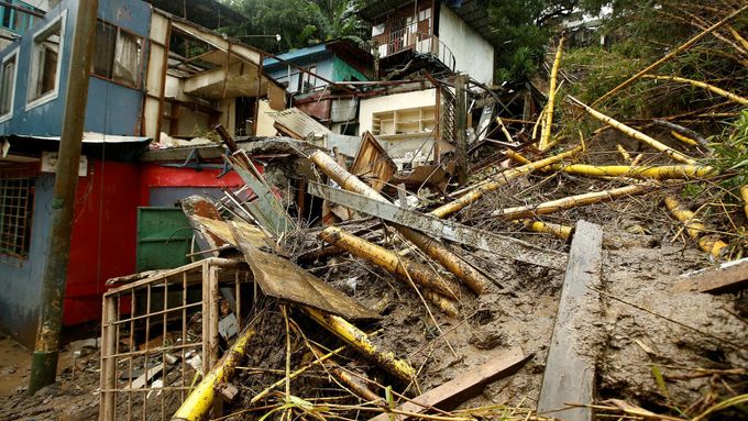 Škody, které zanechal hurikán Nate ve středoamerické Kostarice.