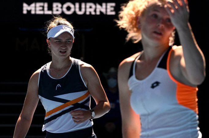 Barbora Krejčíková a Kateřina Siniaková ve finále Australian Open