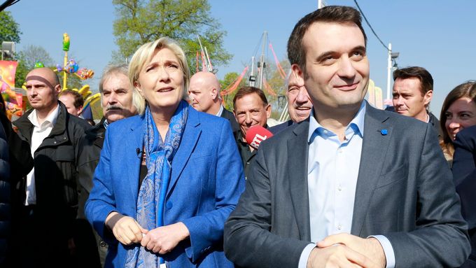 Marine Le Penová a její "pravá ruka" Florian Philippot.