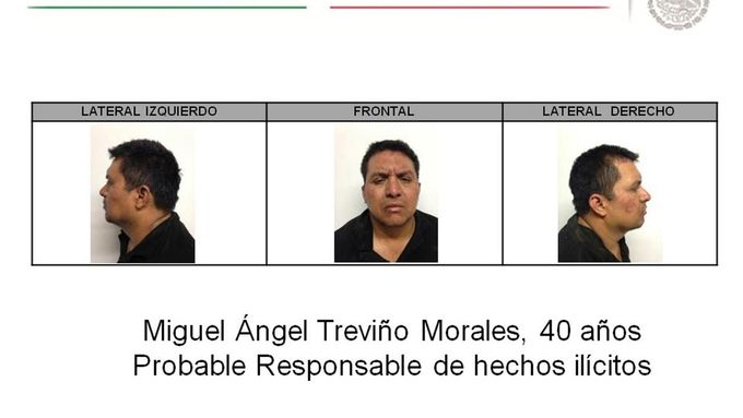 Zatčený šéf mexického drogového kartelu Miguel Angel Trevino.