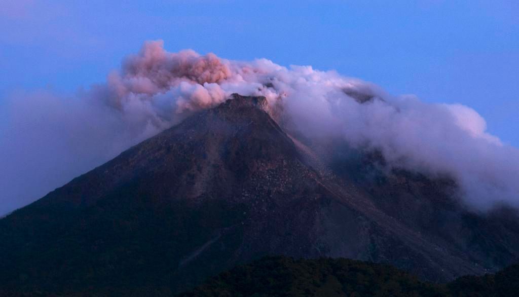 Výbuch sopky Merapi na indonéském ostrově Jáva