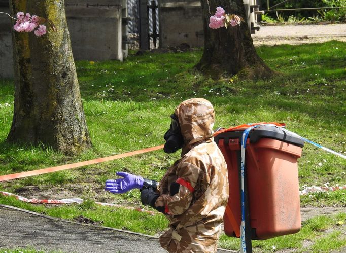 Dekontaminace v jihoanglickém městečku Salisbury, kde ruští agenti otrávili bývalého důstojníka ruské rozvědky Sergeje Skripala a jeho dceru.