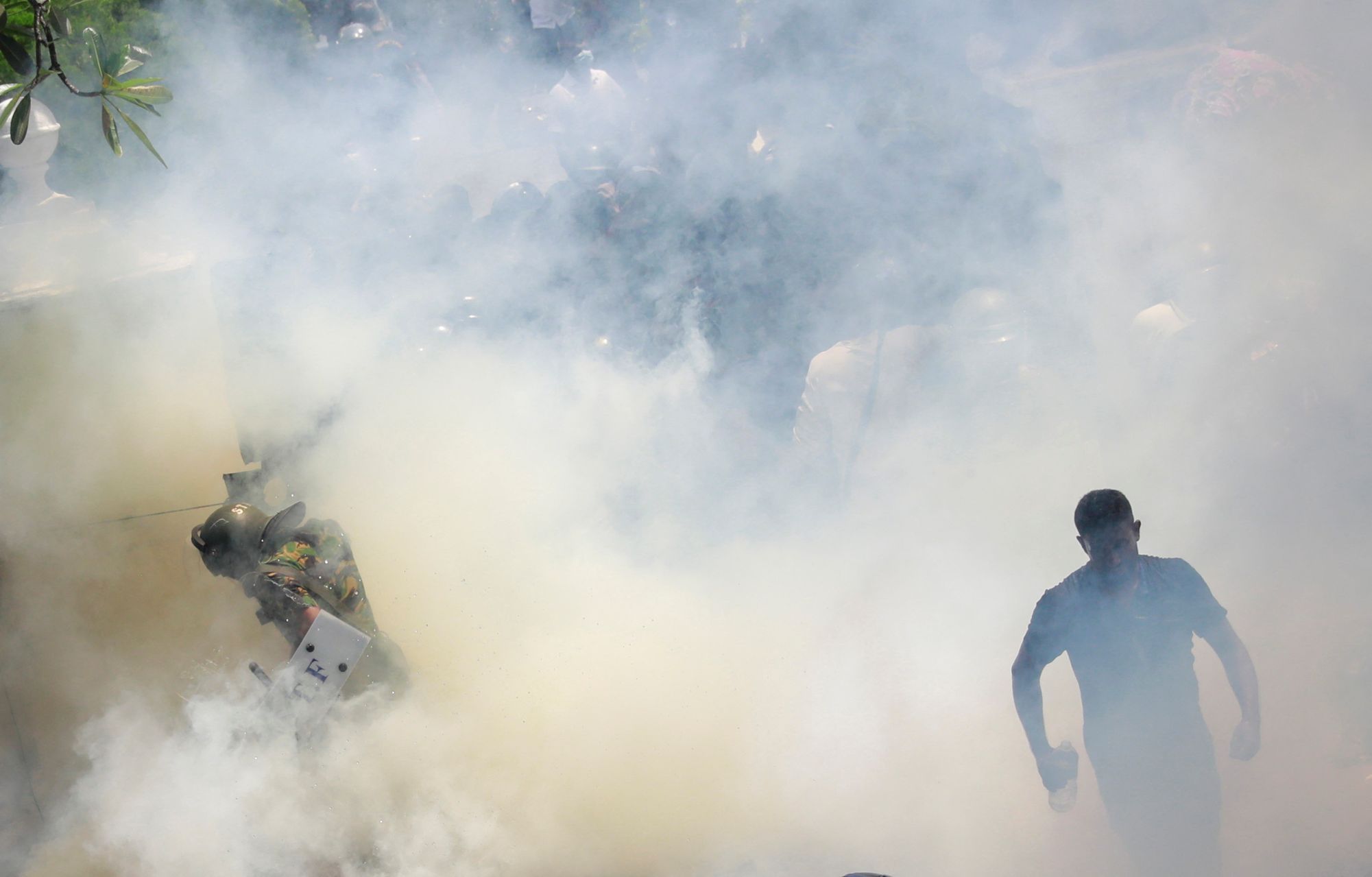 srí lanka protest prezidentský palác