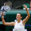 Karolína Plíšková slaví postup do finále Wimbledonu