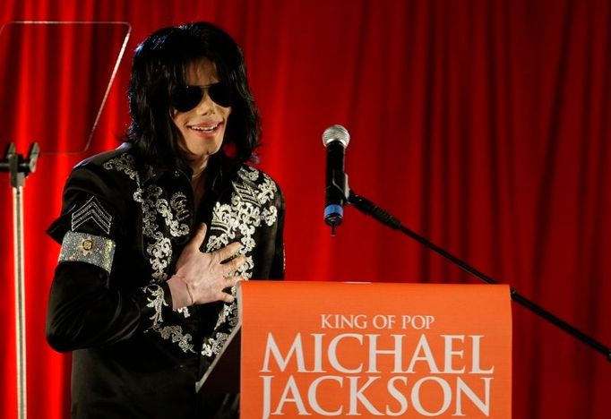 Michael Jackson na tiskové konferenci