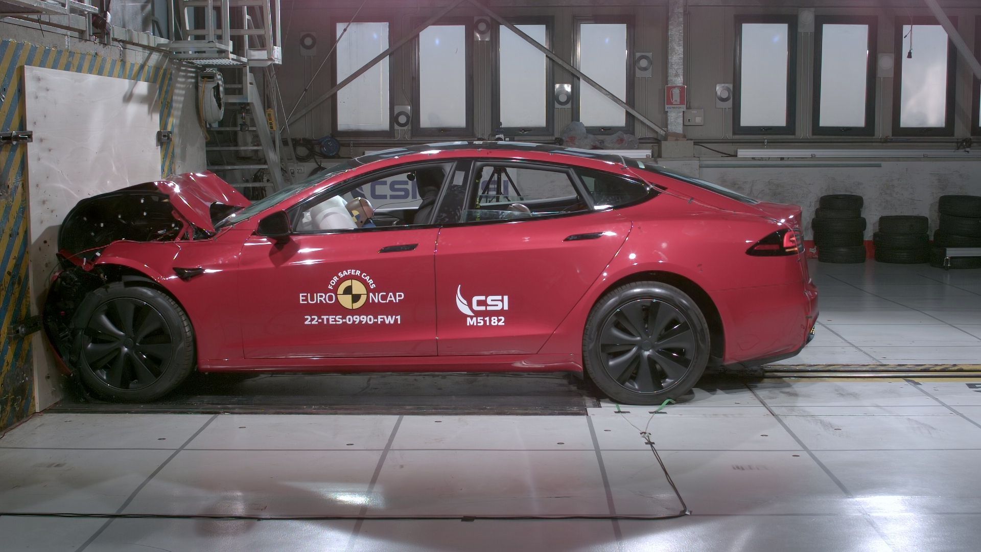 Euro NCAP crashtest Tesla Model S