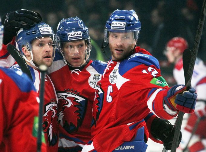 Hokej, KHL, Lev Praha - CSKA Moskva: radost Lva