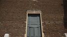 Damaged old church is seen in Mirandola near Modena