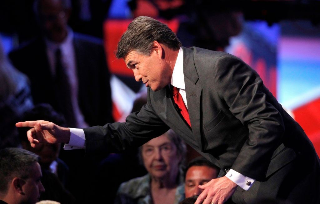 USA - Rick Perry během debaty rep. kandidátů v Tampě na Floridě