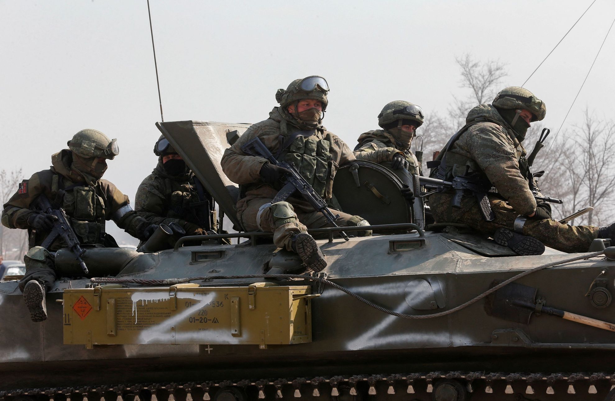 Ruští vojáci na Ukrajině.