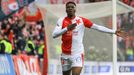 Slávistická radost v zápase nadstavby Slavia - Plzeň: Ibrahim Traoré