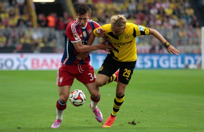 Superpohár, Bayren-Dortmund: Pierre-Emile Hjobjerg - Marcel Schmelzer