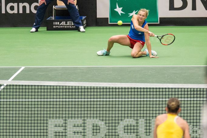 Halepová vs. Siniaková, Fed Cup, Česko - Rumunsko