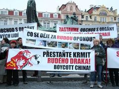 V pátek několik desítek lidí protestovalo proti odebírání orgánů také v Praze.