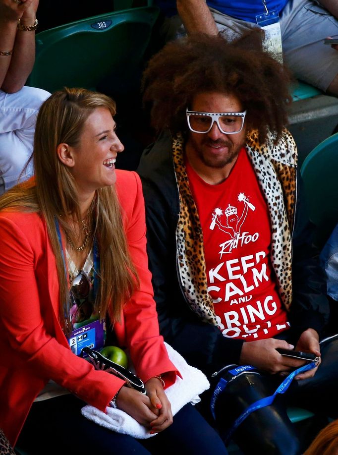 Australian Open: Viktoria Azarenková a její přítel, hudebník Redfoo