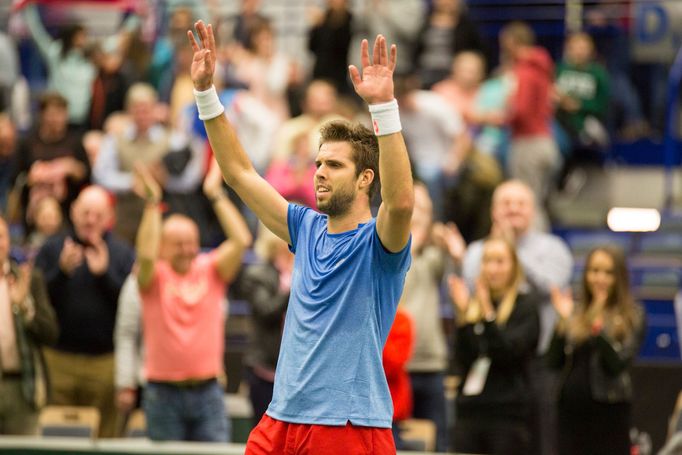 Davis Cup ČR vs. Nizozemsko (Veselý vs. Griekspoor)