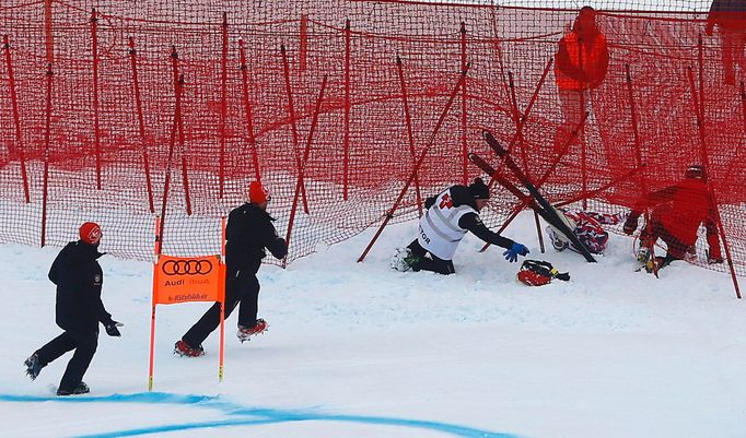 SP ve sjezdu, Kitzbühel 2016: Georg Streitberger - pád