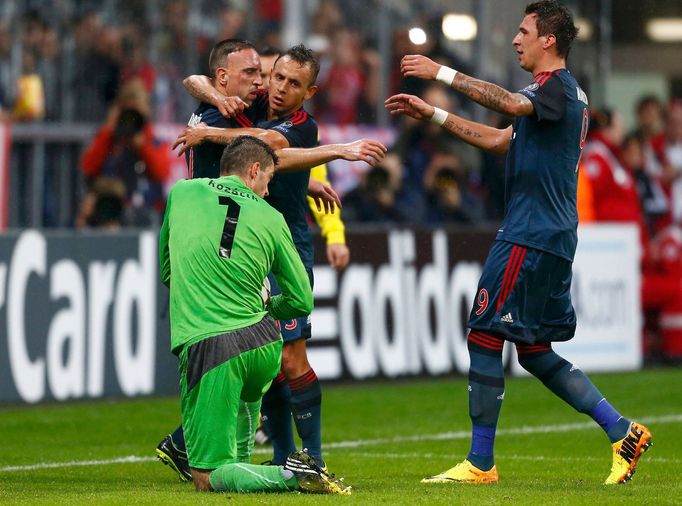 LM, Bayern Mnichov - Plzeň: Bayern slaví gól na 1:0