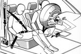 Takto automobilka vysvětlovala účinky airbagu