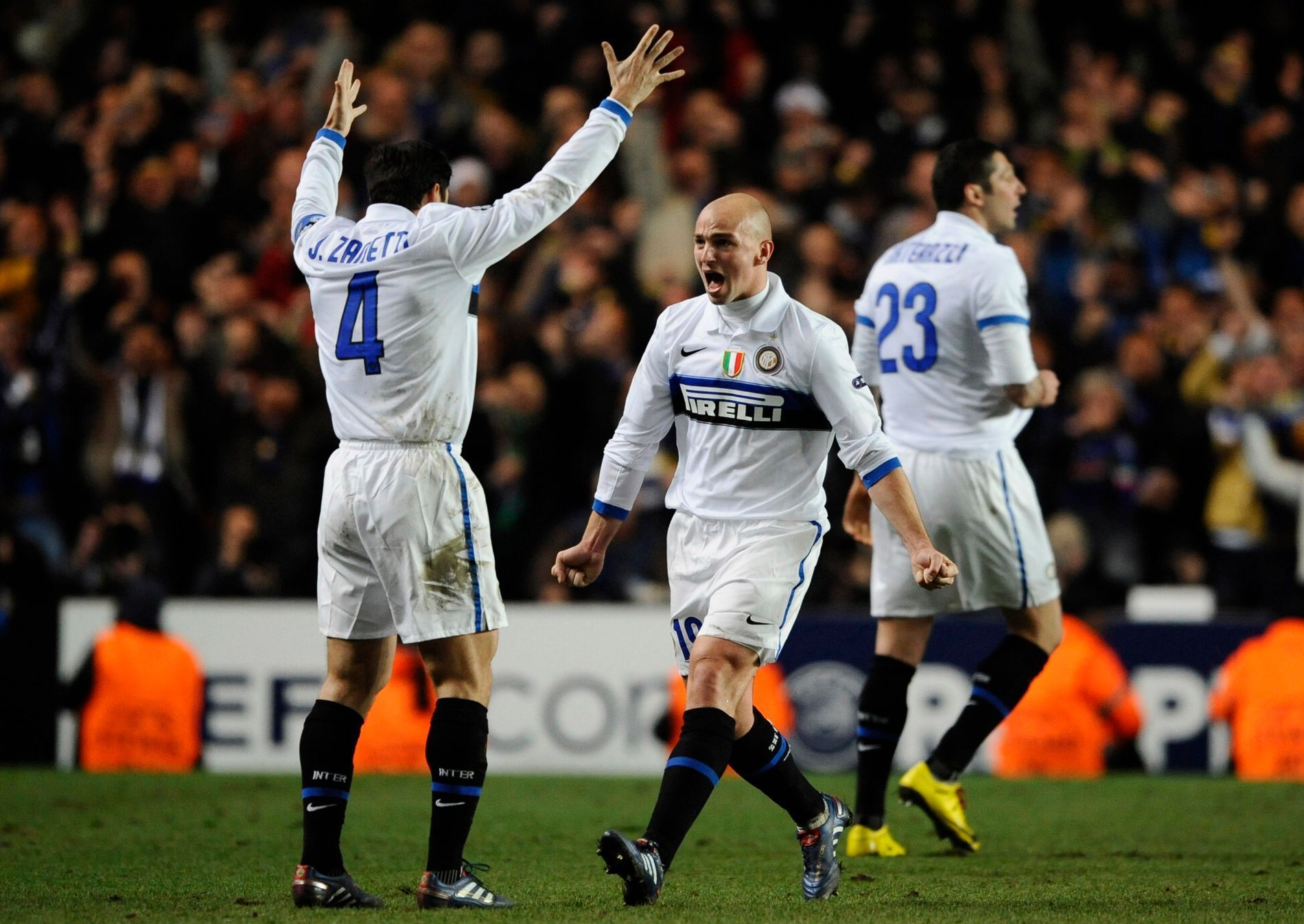 Radost fotbalistů Interu Milán