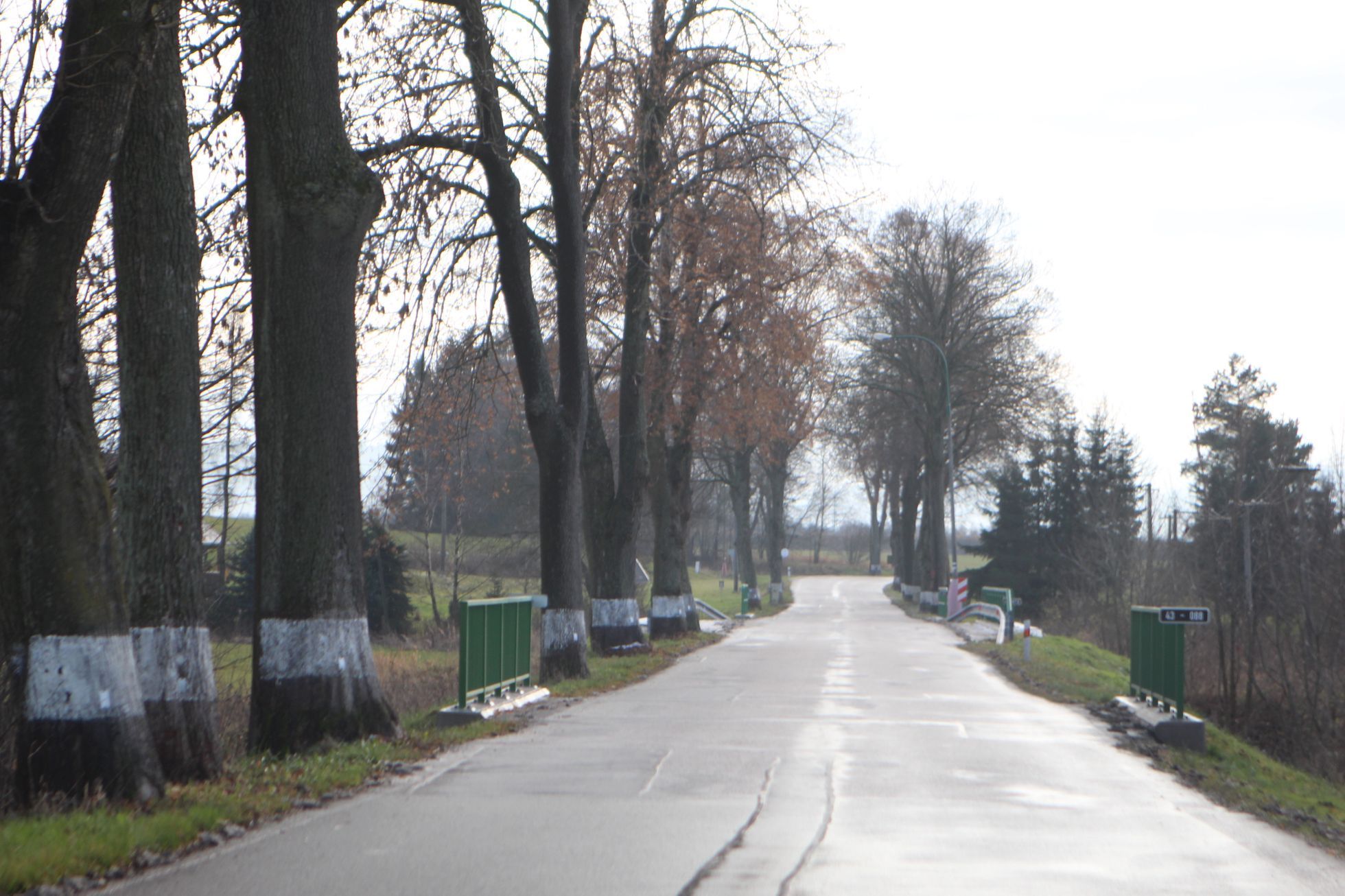 Test silnice 1/43 - prosinec 2014-můstek bez ochrany
