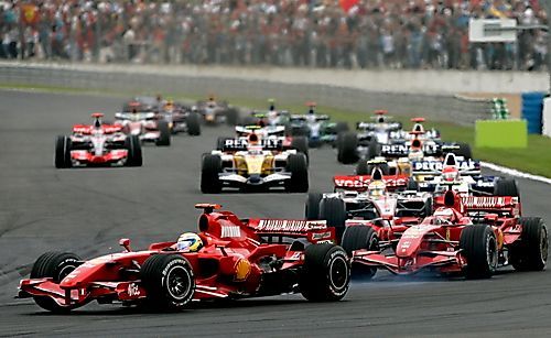 Felipe Massa a Kimi Räikkönen