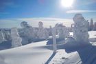 Lyžařská sezóna v Česku trvá. Na sněhovém poli Mapa republiky je 14 metrů sněhu