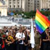 Ukrajina, Kyjev, pohřeb, armáda, anarchista, LGBT, David Chychkan, voják, smrt