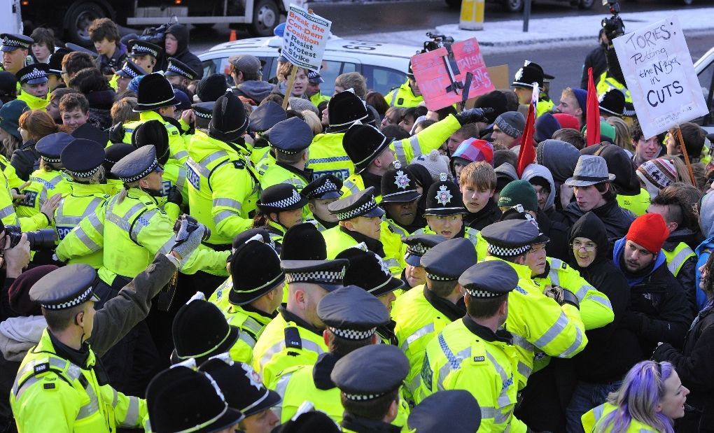 Další demonstrace britských studentů proti zvýšení školného